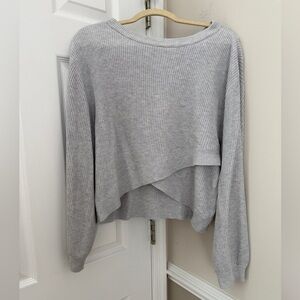 Lululemon Reversible Crossover Gray Women's Sweater